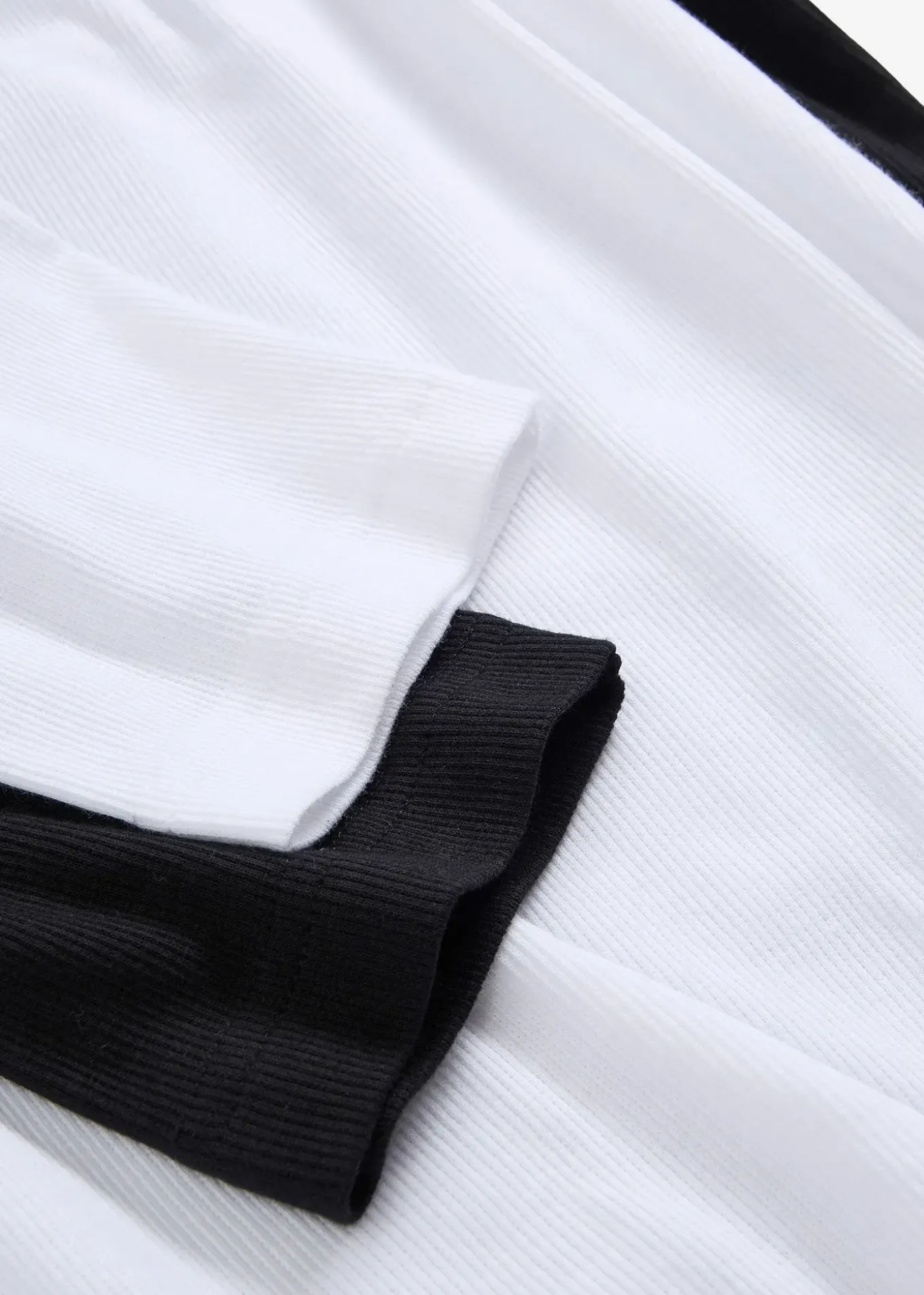 Lot de 2 t-shirts en coton côtelé