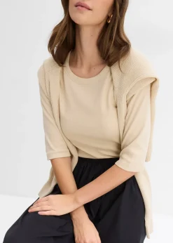 Lot de 2 t-shirts en coton côtelé