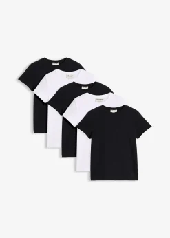 Lot de 5 T-shirts en coton extensible
