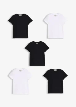 Lot de 5 T-shirts en coton extensible