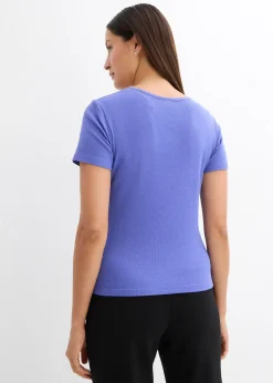 Lot de 2 T-shirts en coton côtelé