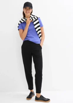 Lot de 2 T-shirts en coton côtelé