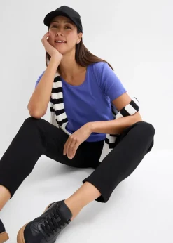 Lot de 2 T-shirts en coton côtelé