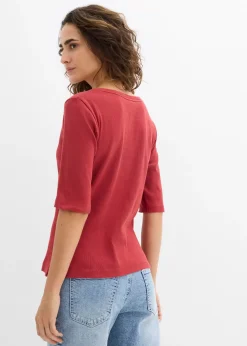 Lot de 2 t-shirts en coton côtelé