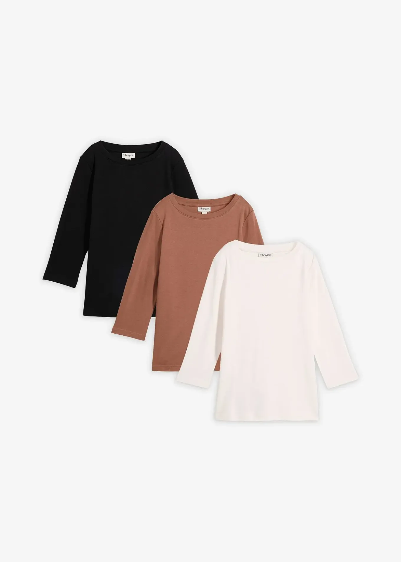 Lot de 3 T-shirts en jersey coton épais
