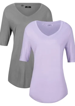 Lot de 2 t-shirts en viscose doux