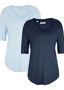 Lot de 2 t-shirts en viscose doux