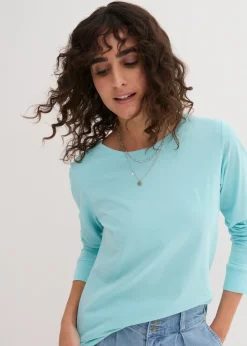 Lot de 5 T-shirts longs à col rond, manches longues