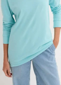 Lot de 5 T-shirts longs à col rond, manches longues