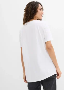 Lot de 2 T-shirts longs 100% coton
