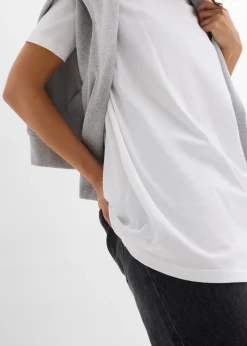 Lot de 2 T-shirts longs 100% coton