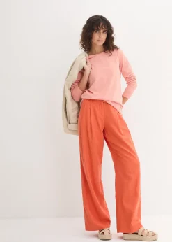 Lot de 5 T-shirts longs à col rond, manches longues