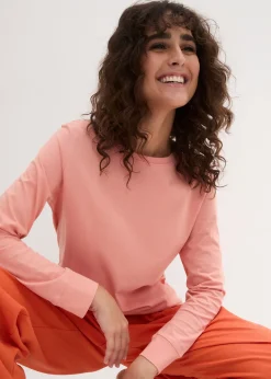 Lot de 5 T-shirts longs à col rond, manches longues