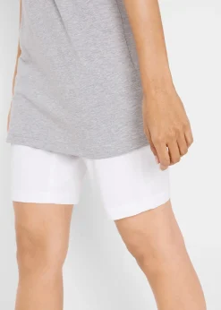 Lot de 2 T-shirts longs basiques, manches courtes