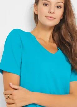 Lot de 2 T-shirts longs col V