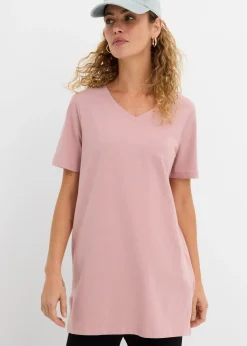 Lot de 2 T-shirts longs col V