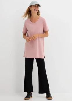 Lot de 2 T-shirts longs col V