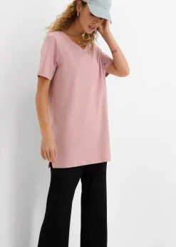 Lot de 2 T-shirts longs col V