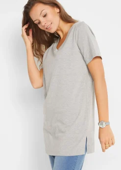 Lot de 2 T-shirts longs col V