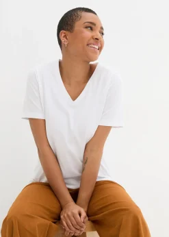 Lot de 2 T-shirts longs col V