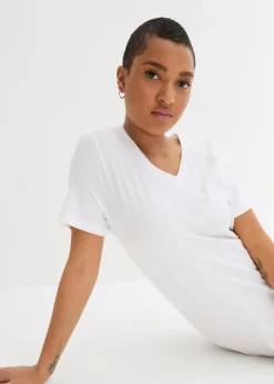 Lot de 2 T-shirts longs col V