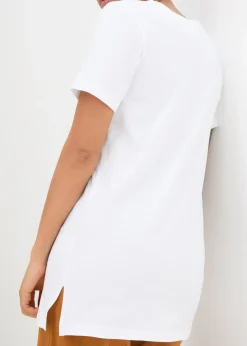 Lot de 2 T-shirts longs col V