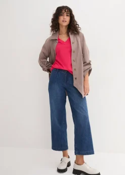 Lot de 5 T-shirts longs et amples à col V