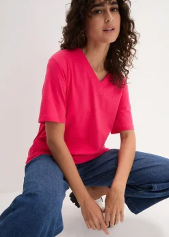 Lot de 5 T-shirts longs et amples à col V