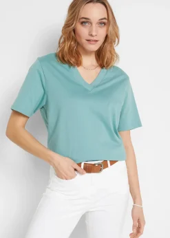 Lot de 5 T-shirts longs et amples à col V