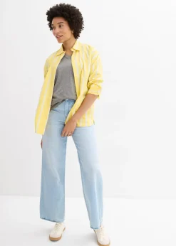 Lot de 5 T-shirts longs et amples à col V