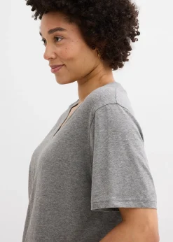 Lot de 5 T-shirts longs et amples à col V