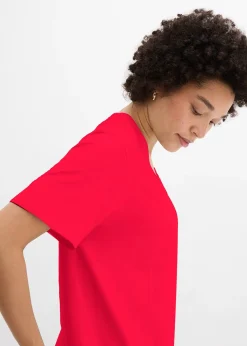 Lot de 5 T-shirts longs et amples à col V