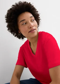 Lot de 5 T-shirts longs et amples à col V