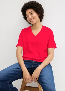 Lot de 5 T-shirts longs et amples à col V