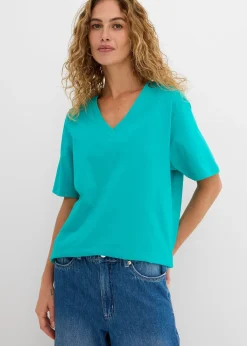 Lot de 5 T-shirts longs et amples à col V