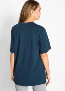 Lot de 5 T-shirts longs et amples à col V