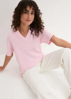 Lot de 5 T-shirts longs et amples à col V