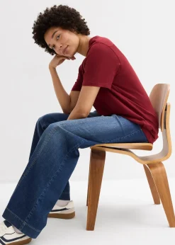 Lot de 5 T-shirts longs et amples à col V