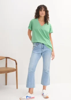 Lot de 5 T-shirts longs et amples à col V