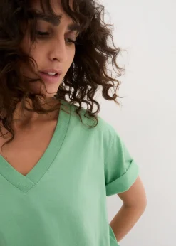 Lot de 5 T-shirts longs et amples à col V