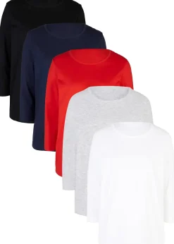 Lot de 5 T-shirts manches 3/4