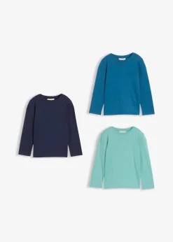 Lot de 3 T-shirts manches longues coton
