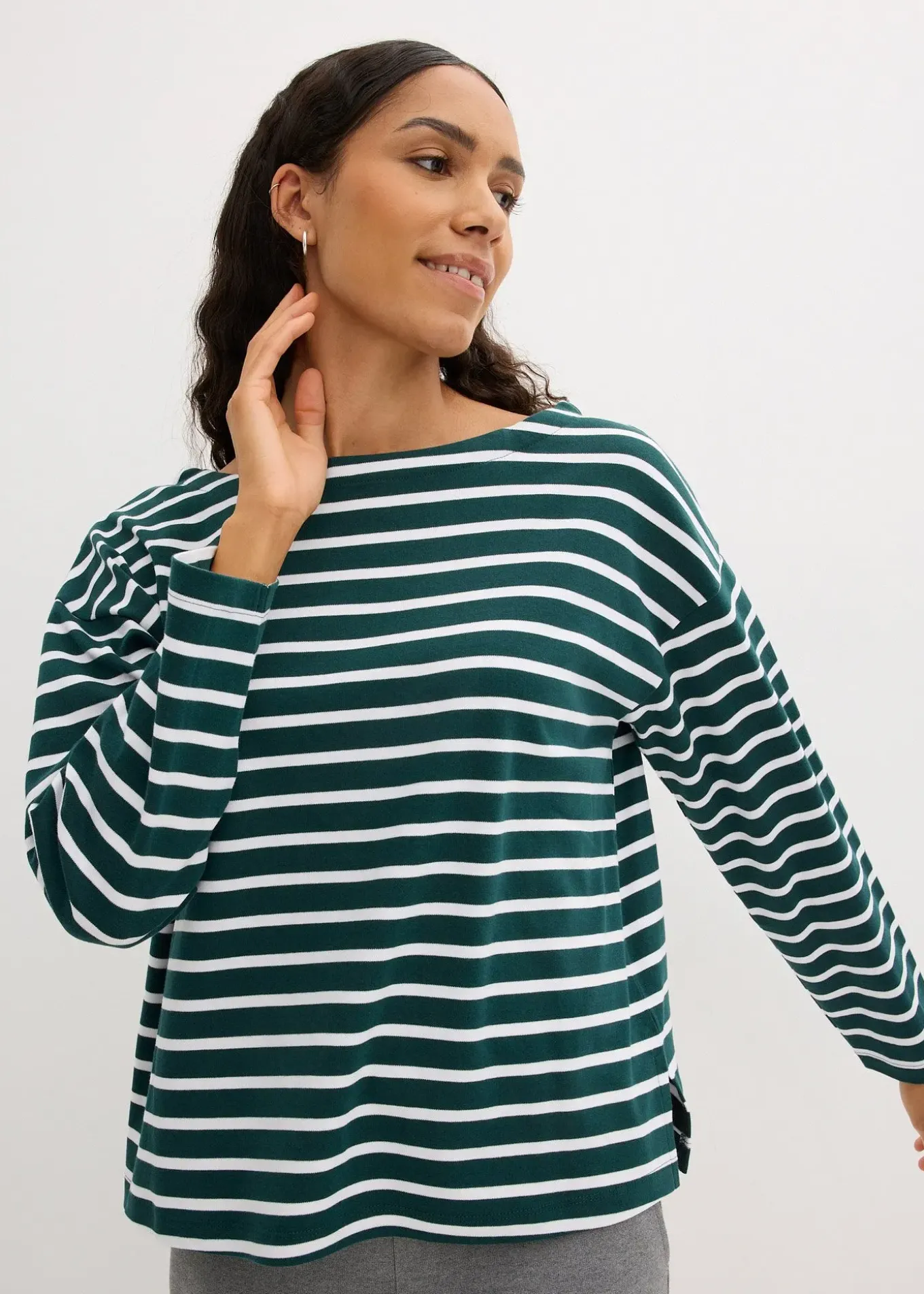 Lot de 2 T-shirts manches longues 100% coton