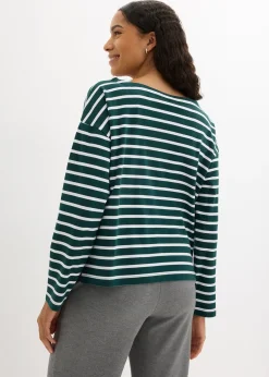 Lot de 2 T-shirts manches longues 100% coton