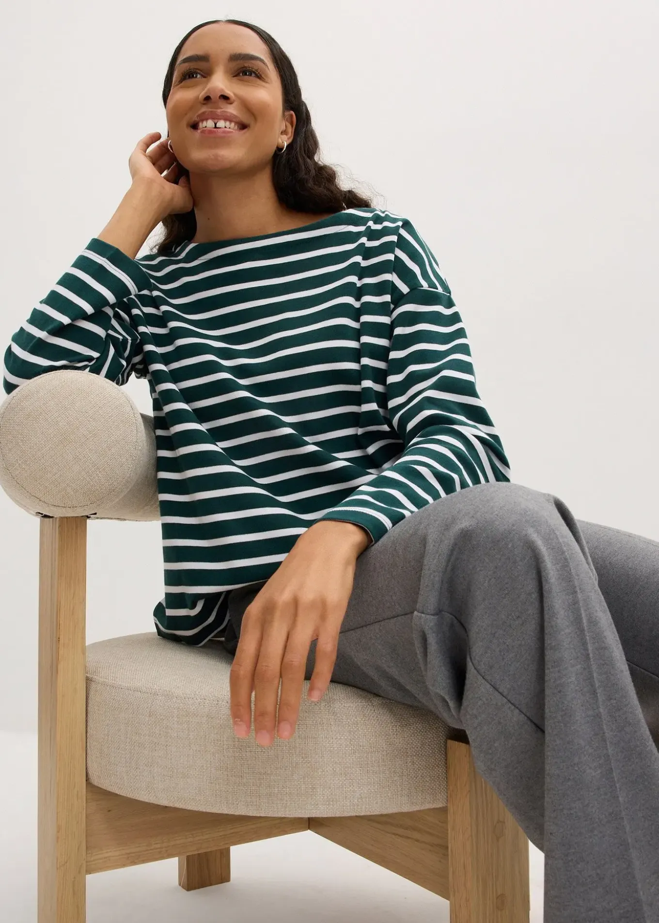 Lot de 2 T-shirts manches longues 100% coton