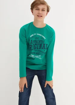 Lot de 2 t-shirts manches longues coton garçon