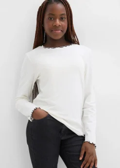 Lot de 2 T-shirts manches longues en coton extensible