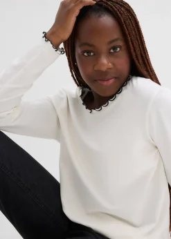 Lot de 2 T-shirts manches longues en coton extensible