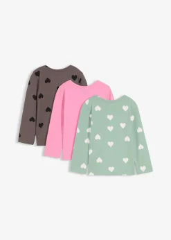 Lot de 3 T-shirts manches longues en coton extensible