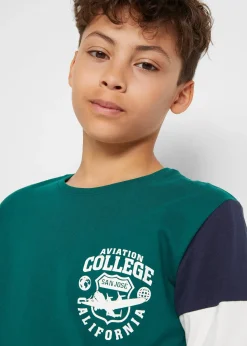 Lot de 2 T-shirts manches longues 100% coton